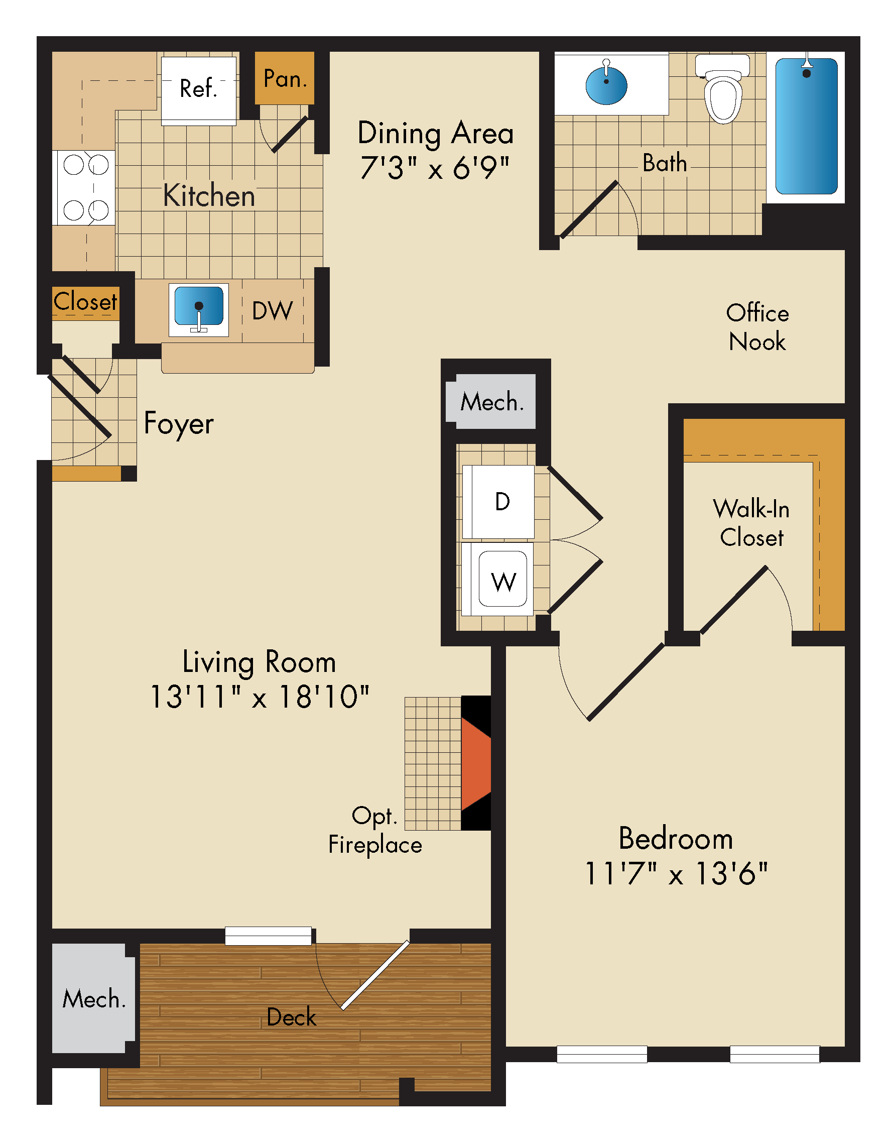 Apartment 282 floorplan